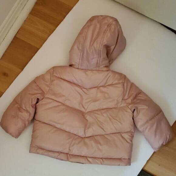 Michael Kors Puffer WINTER Jacket Coat Pink Hooded TODDLER GIRLS Kids 12 Month - Picture 9 of 16
